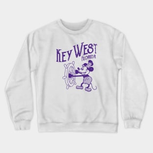 Steamboat Willie - Key West Flroida tie dye Crewneck Sweatshirt